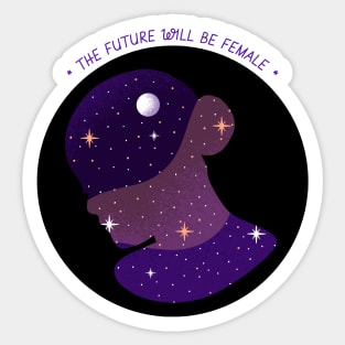 The future will be female Sticker